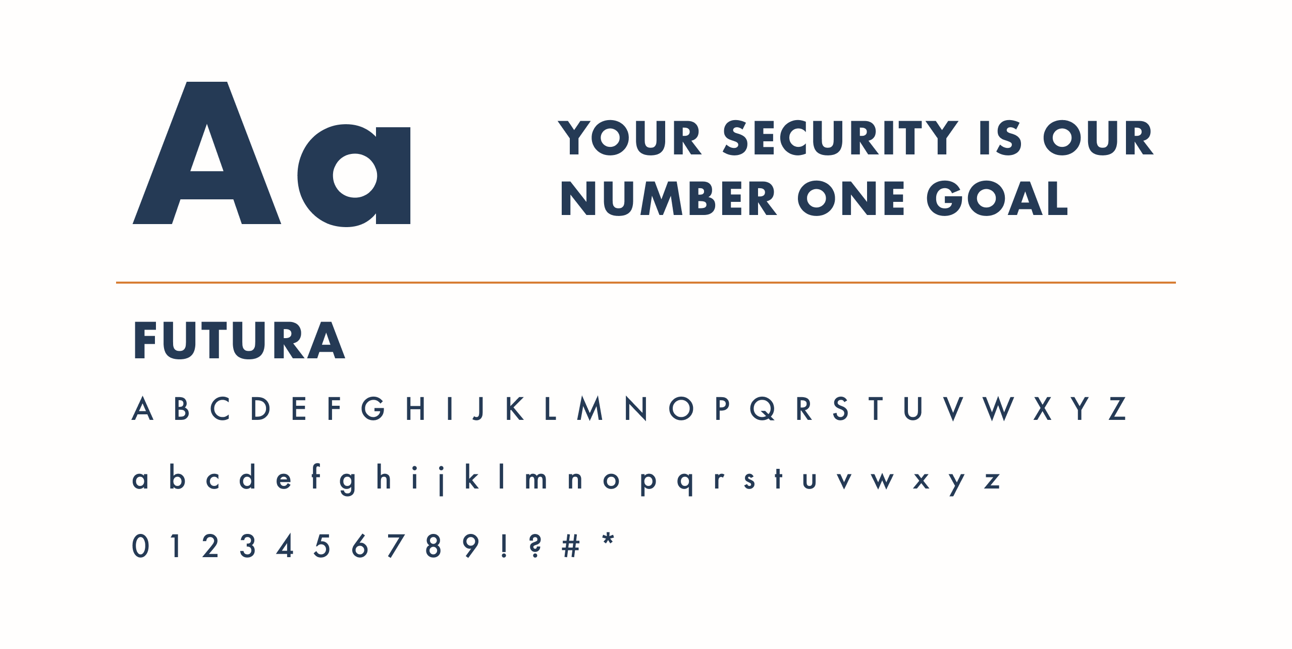 Examples of Futura font